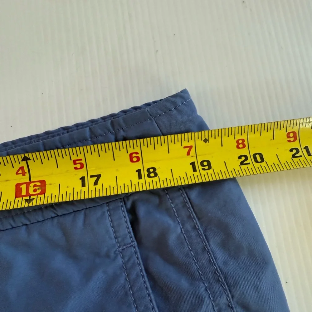 Onia Calder Mens Swim Shorts 38 Blue‎ Solid Lined Drawstring Hybrid